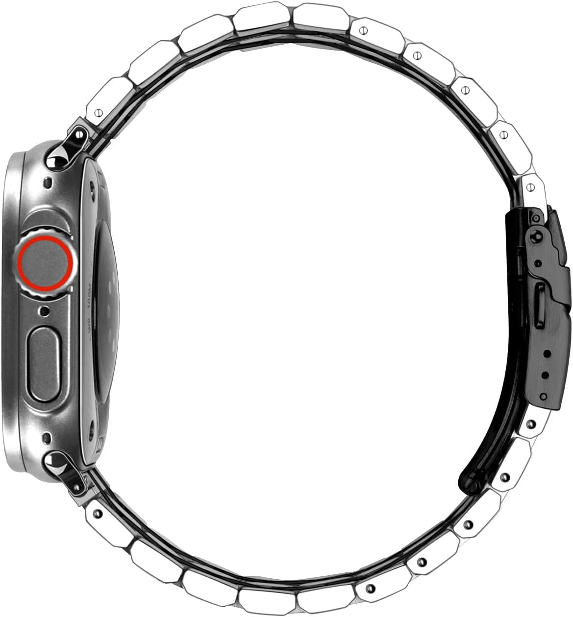 Metal Watch Band for Men Women Fit for Apple Watch 38Mm/40Mm/41Mm/42Mm/44Mm/45Mm/49Mm Compatible with Iwatch Series 10/9/8/7/6/5/4/3/2/1/ Se/Ultra Polished Strap Replacement Bracelet