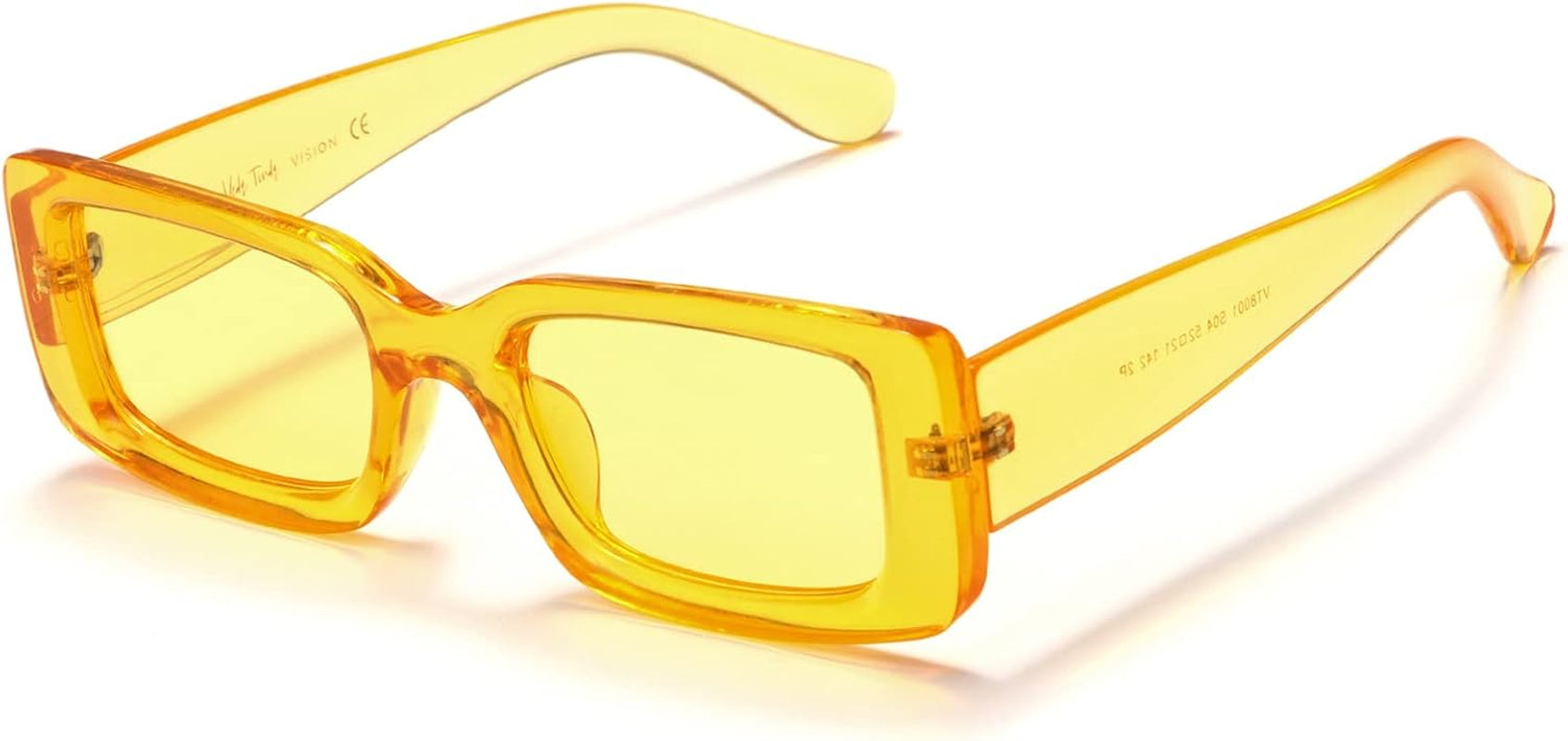 Rectangle Sunglasses Men Tinted Polarized Big Square Retro 90S Vintage Y2K Glasses for Women UV Protection