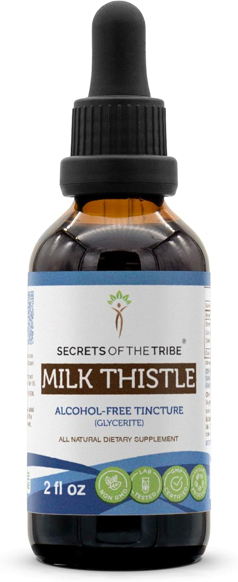 Milk Thistle Tincture Alcohol-Free Extract, High-Potency Herbal Drops, Tincture Made from Milk Thistle Silybum Marianum Liver Health 2X4 Oz TLBH