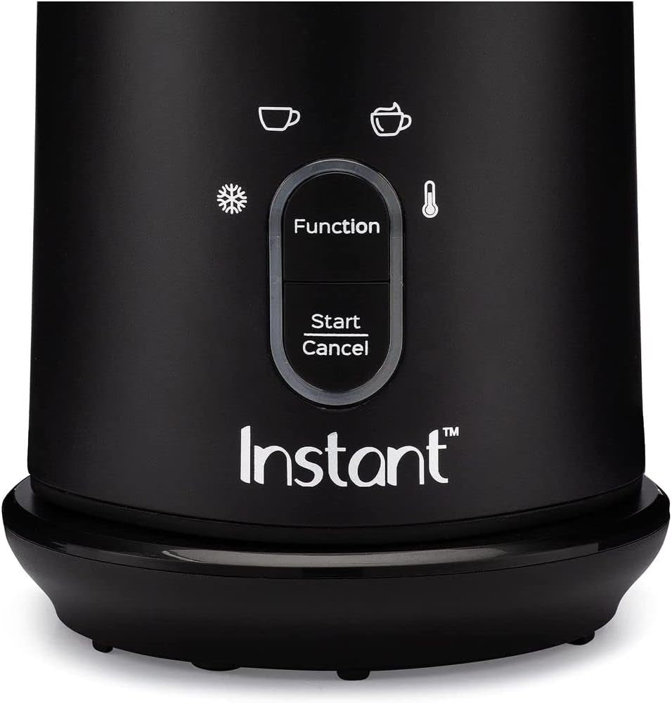 Milk Frother, 4-In-1 Electric Milk Steamer, 10Oz/295Ml Automatic Hot and Cold Foam Maker and Milk Warmer for Latte, Cappuccinos, Macchiato, from the Makers of Instant 500W, Black