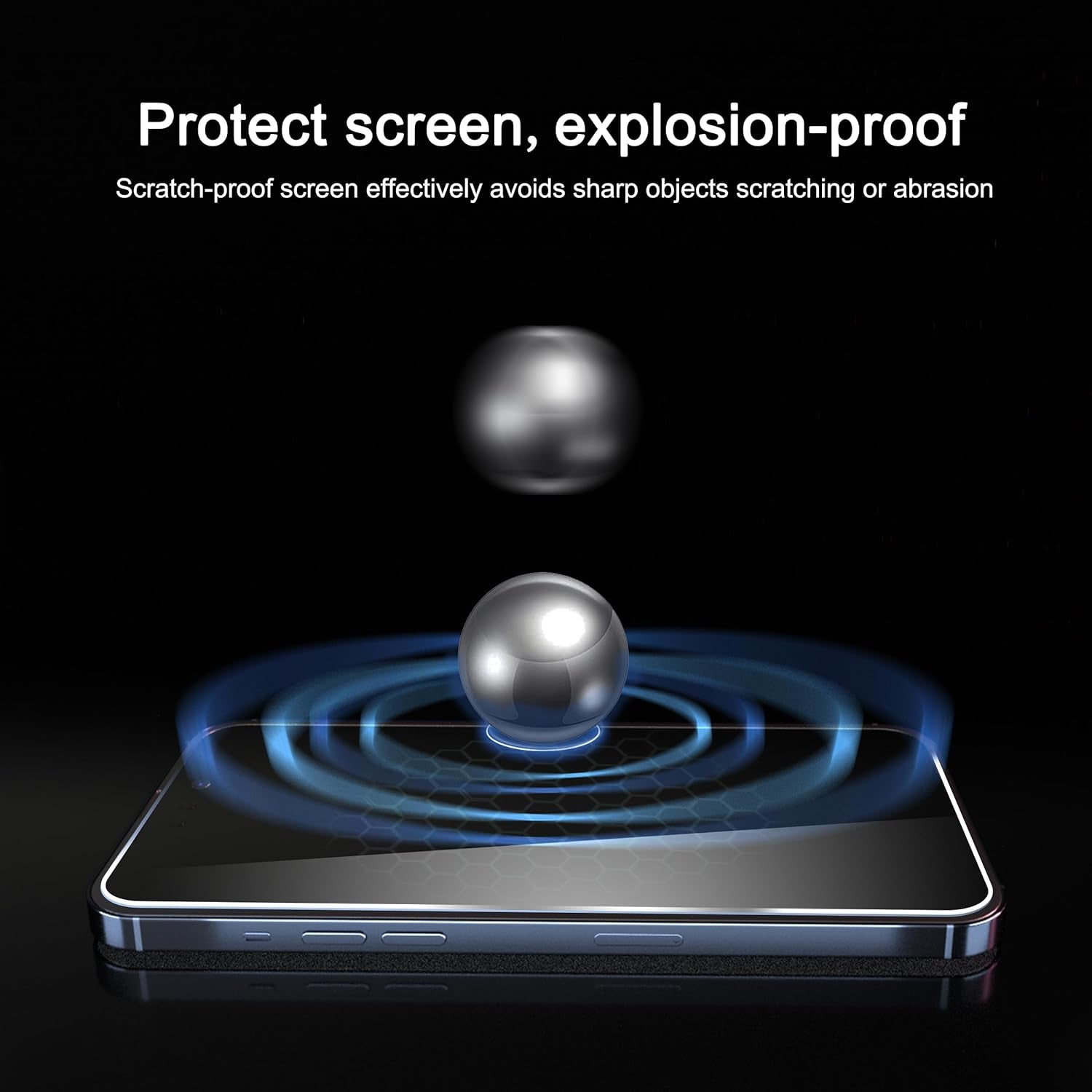 Screen Protector for Iphone 16 Plus/Iphone 15 Plus/Iphone 15 Pro Max [6.7 Inch] Display 3 Pack Tempered Glass, Dynamic Island Compatible, Case Friendly[Not for Iphone 16 Pro Max 6.9 Inch]