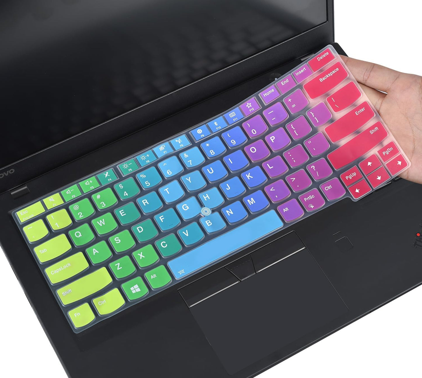 Keyboard Cover for Lenovo Thinkpad X1 Carbon 14" 5Th/6Th/7Th Gen/Thinkpad X1 Yoga 14" 3 4 5/Thinkpad T14 T480(S) A475 L460 L470 T460 T460P T460S T470(S) 14"/New S2 Protective Skin-Gradual Purple