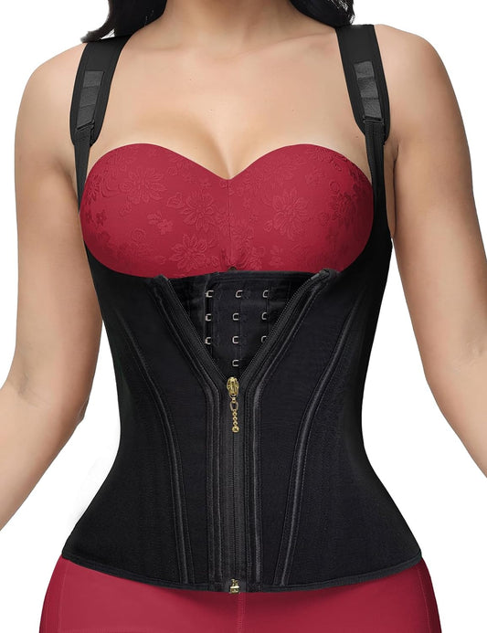Waist Trainer for Women, Tummy Control Sports Girdle, Workout Body Shaper with Adjustable Shoulder Strap