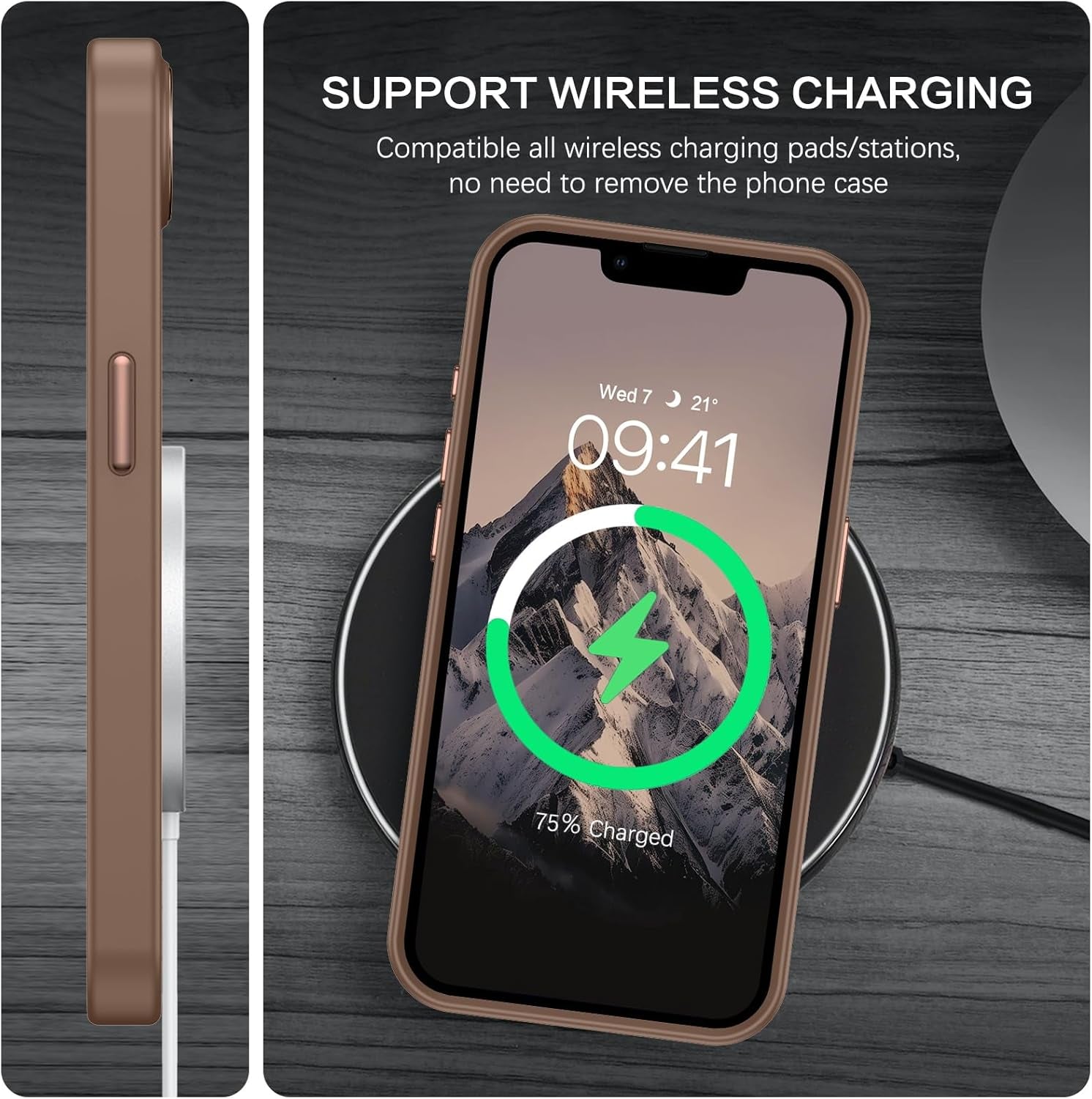 for Iphone 16E Case 2025,For Iphone 16E Matte Case [Military Grade Drop Protection] Slim Rugged Anti-Slip Durable Protective Bumper Phone Case for Iphone 16E Case 6.1" Desert Titanium