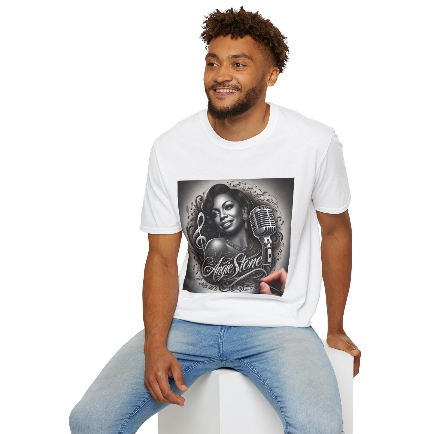 Angie Stone Music Tribute Unisex Softstyle T-Shirt