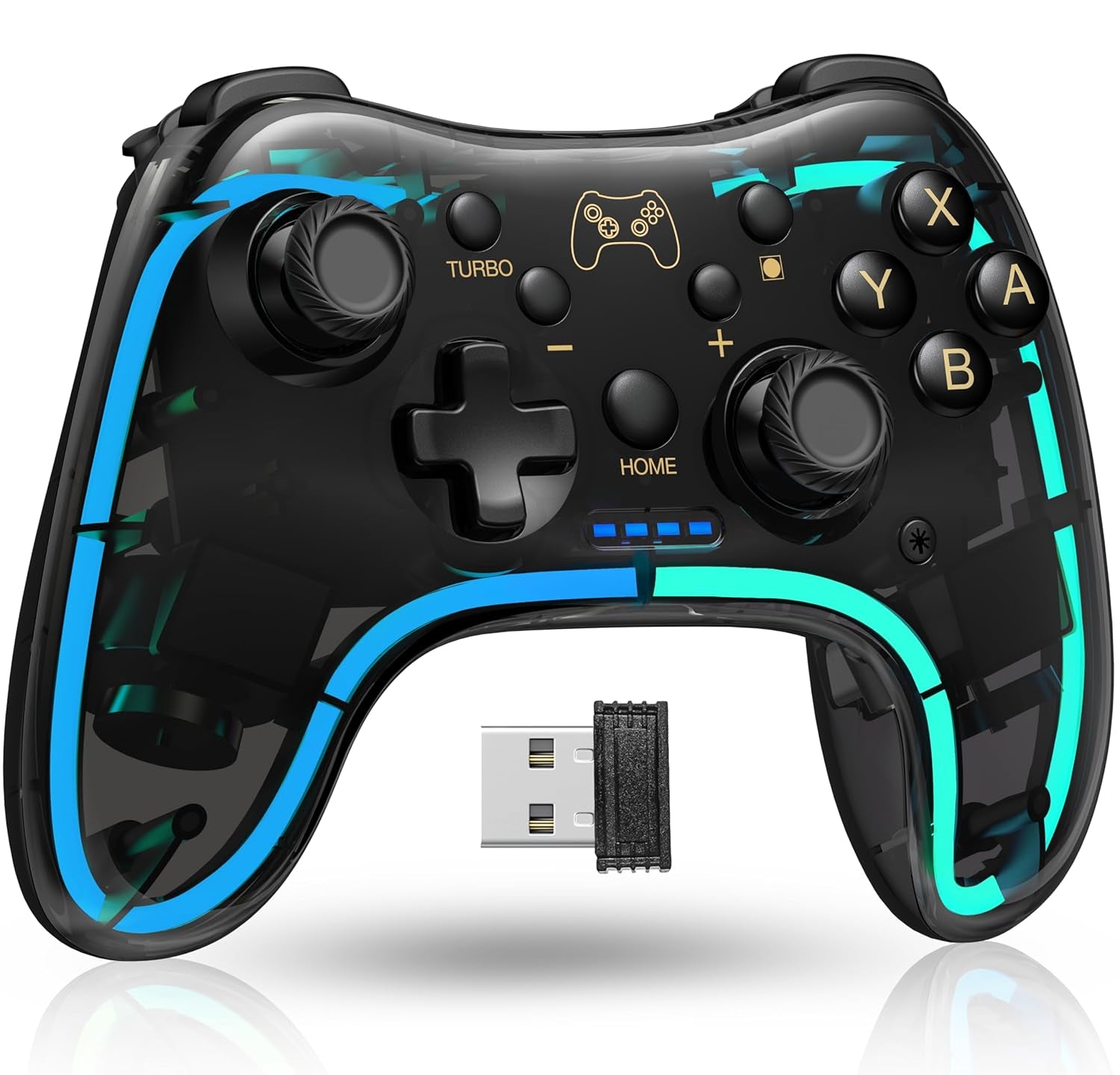 Wireless Switch Controller for Nintendo Switch/Lite/Oled Controller, Switch Controller with a Mouse Touch Feeling on Back Buttons, Extra Switch Pro Controller with Wake-Up,Programmable, Turbo Function