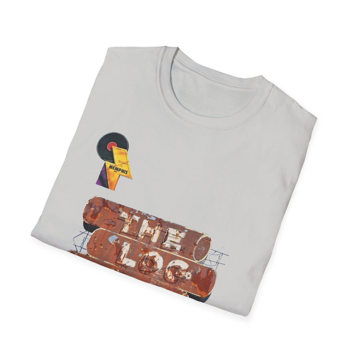 retro vintage Log Cabin Restaurant [gone] Memphis, TN Unisex Softstyle T-Shirt