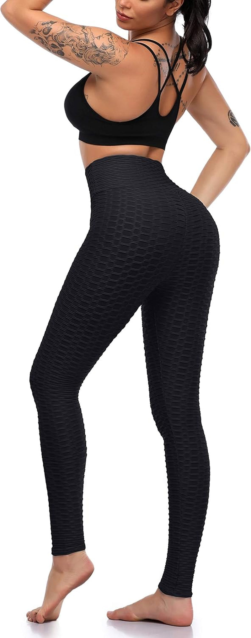 Butt Lifting Leggings for Women Yoga Workout Gym High Waisted plus Size Soft Tummy Control Pants