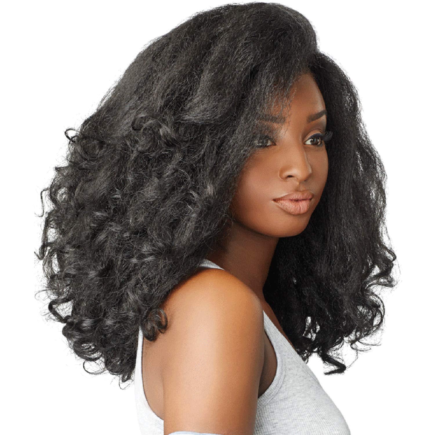 CKCO Halfwig - Synthetic Instant Weave Half Wig - Curls Kinks and Co RAIN MAKER (4 MEDBROWN)