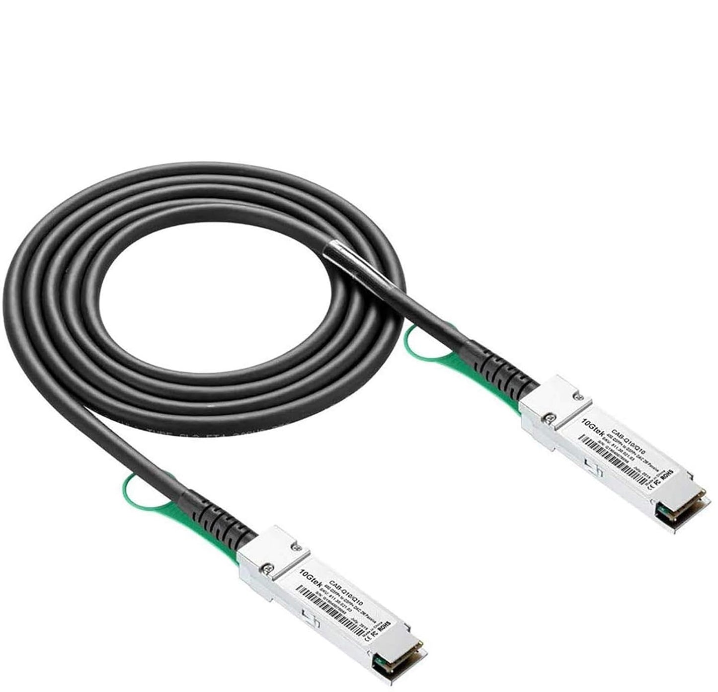SFP+ DAC Twinax Cable - 10GBASE-CU Passive Direct Attach Copper SFP Cable for Cisco SFP-H10GB-CU2M, Ubiquiti Unifi UC-DAC-SFP+, Meraki, Fortinet, D-Link, 2-Meter(6.6Ft) | 0.25-12M Optional