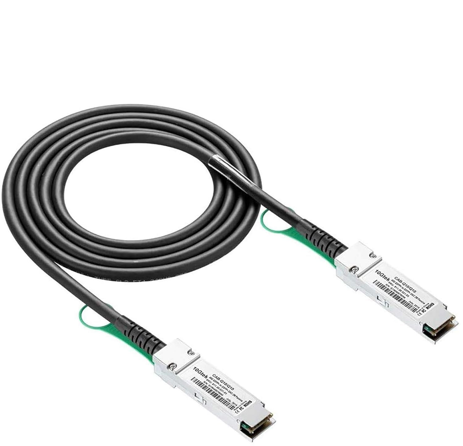 SFP+ DAC Twinax Cable - 10GBASE-CU Passive Direct Attach Copper SFP Cable for Cisco SFP-H10GB-CU2M, Ubiquiti Unifi UC-DAC-SFP+, Meraki, Fortinet, D-Link, 2-Meter(6.6Ft) | 0.25-12M Optional