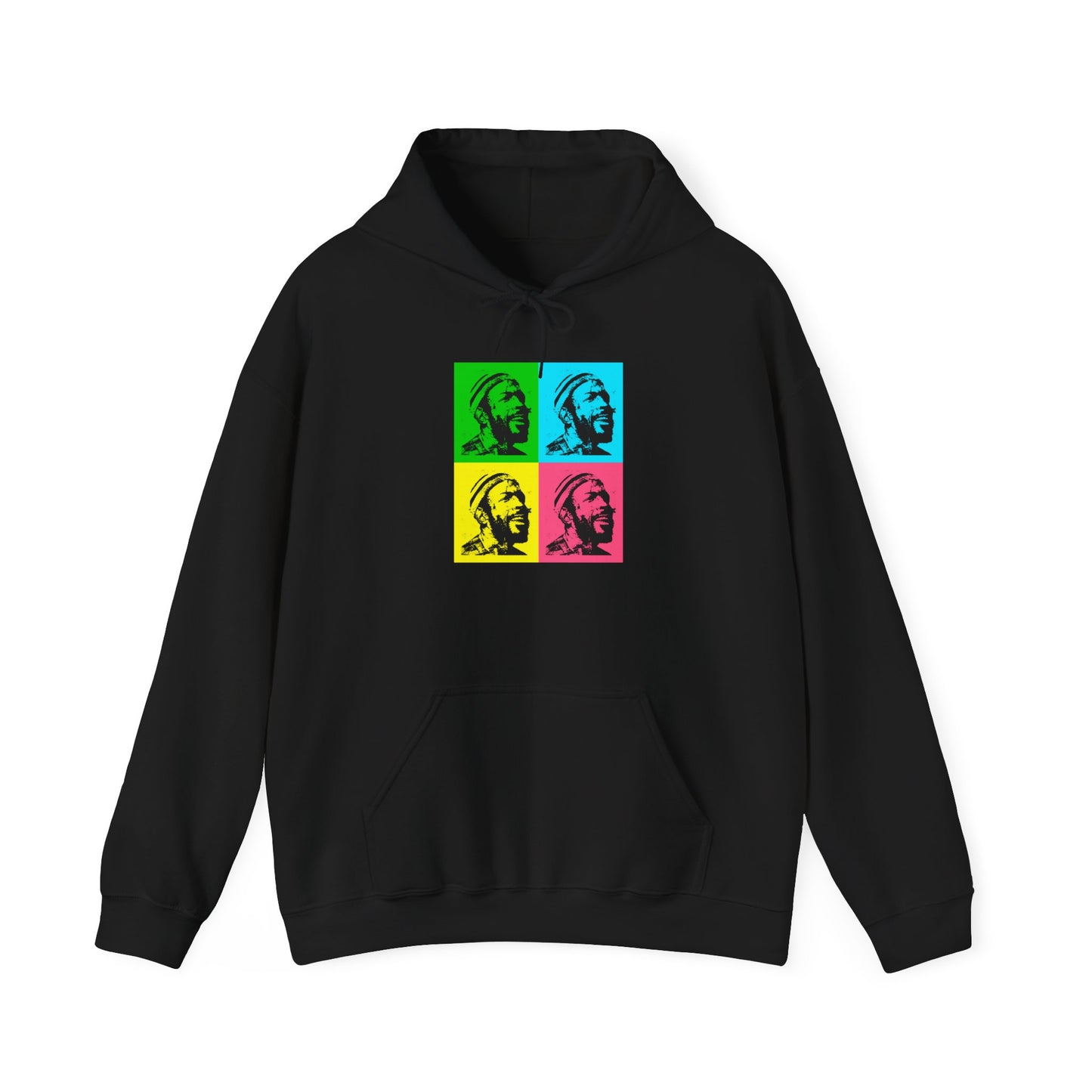 Marvin Gay Andy Warhol Style Pop Art Unisex Heavy Blend™ Hooded Sweatshirt