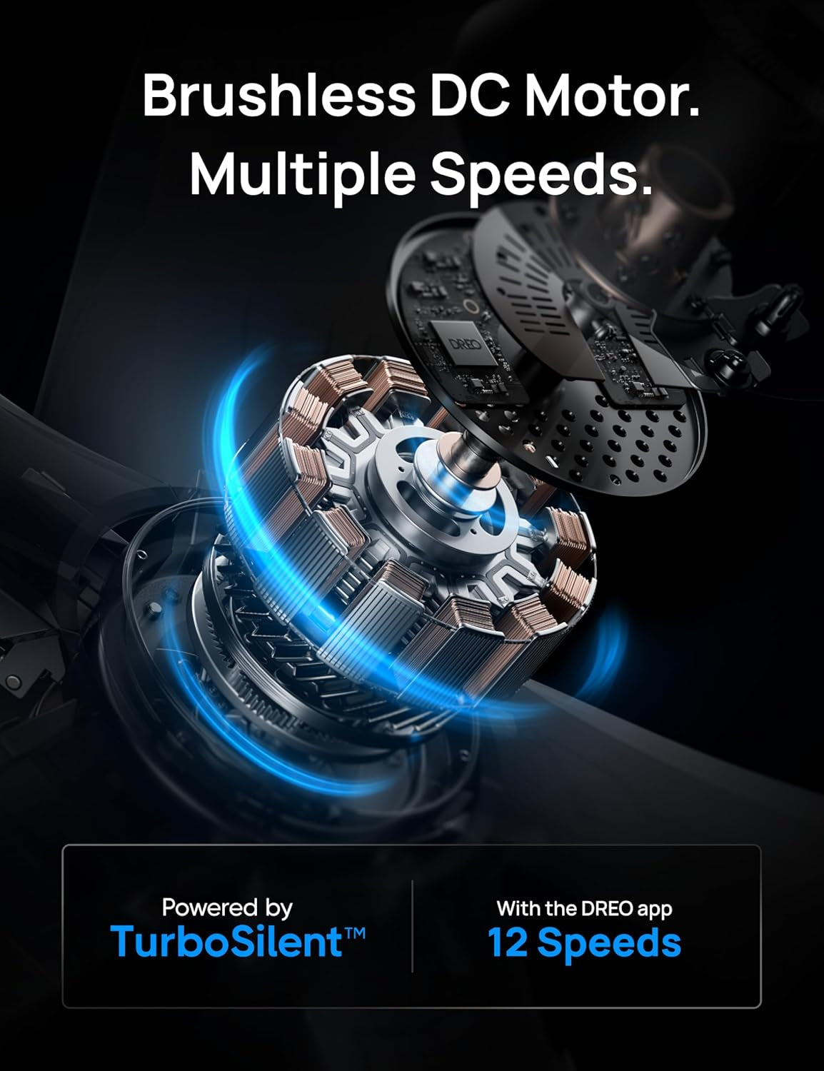 Smart Ceiling Fans with Lights, Low Profile Ceiling Fan with Alexa/App, 52'' Dimmable Lighting & Color Tuning, RGB Ambient Light for Living Room, Game Room, Easy Installation, Quiet, Black