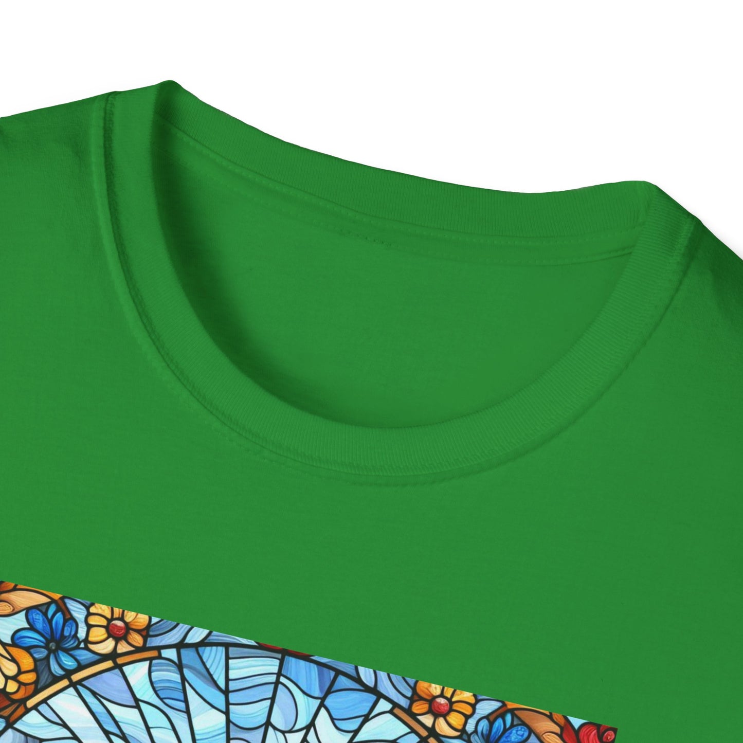 Dachshund Stained Glass Unisex Softstyle T-Shirt
