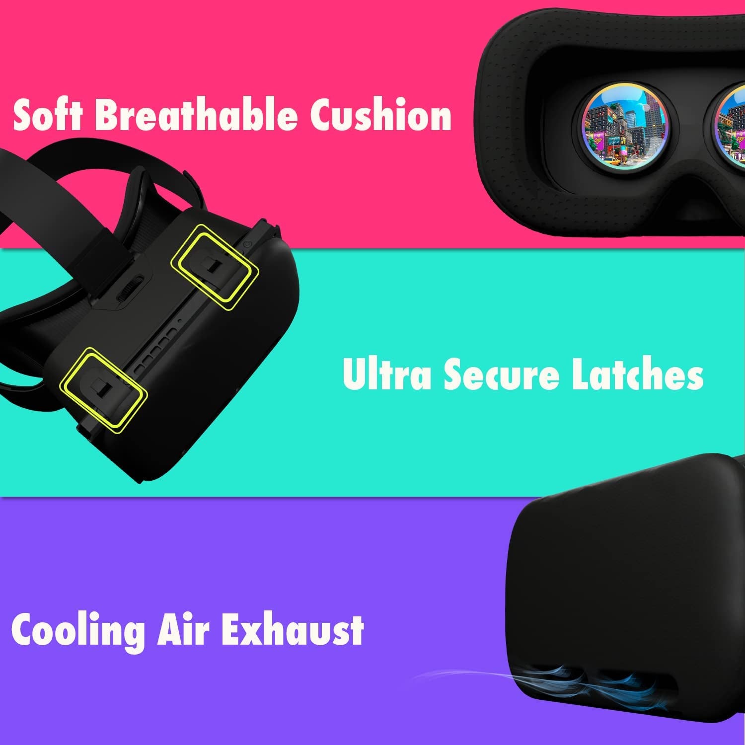 VR Headset Designed for Nintendo Switch & Switch OLED Console with Adjustable Lens for a Virtual Reality Gaming Experience and for Labo VR - Black - Gift Boxed Edition