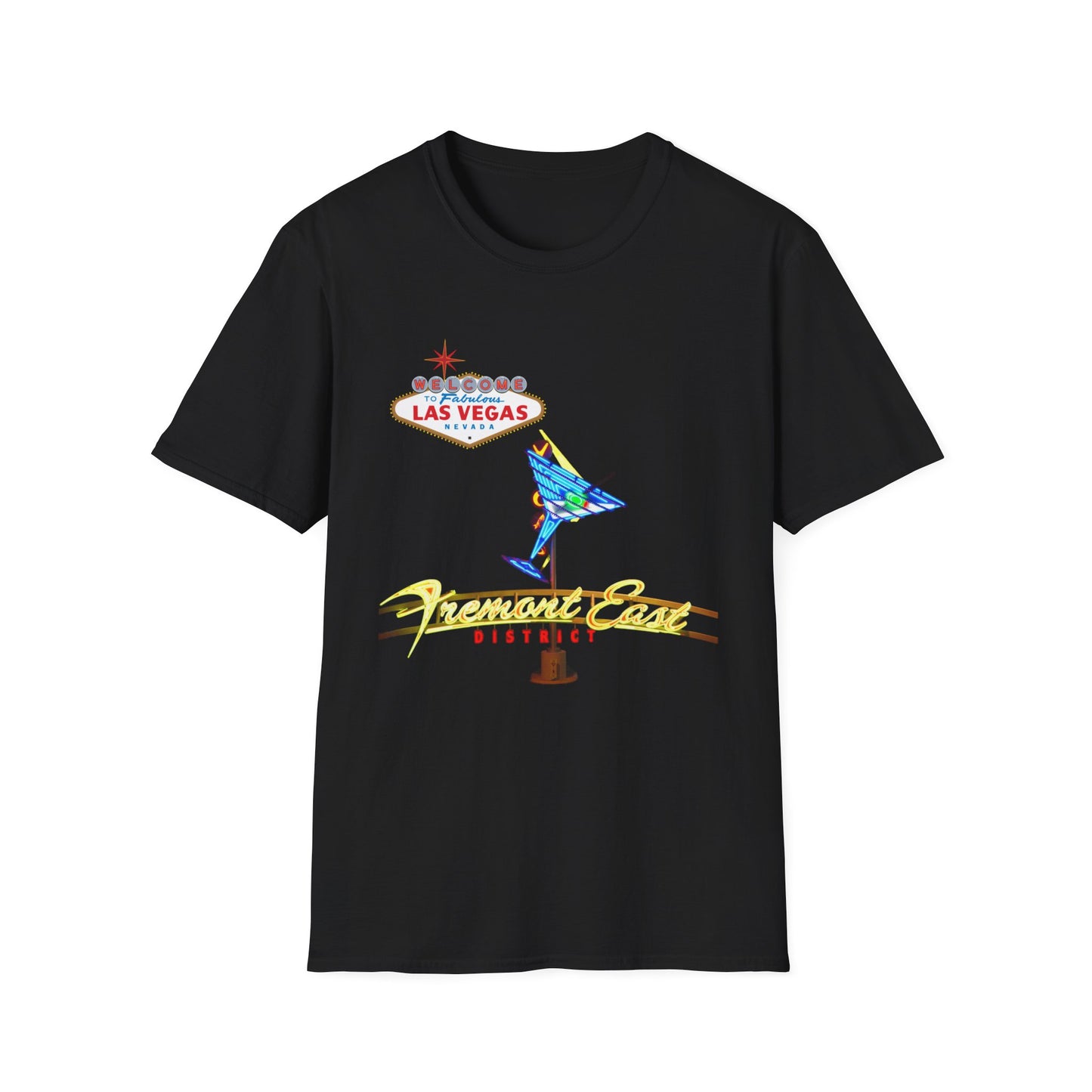 RETRO LAS VEGAS Fremont East Entertainment District Unisex Softstyle T-Shirt