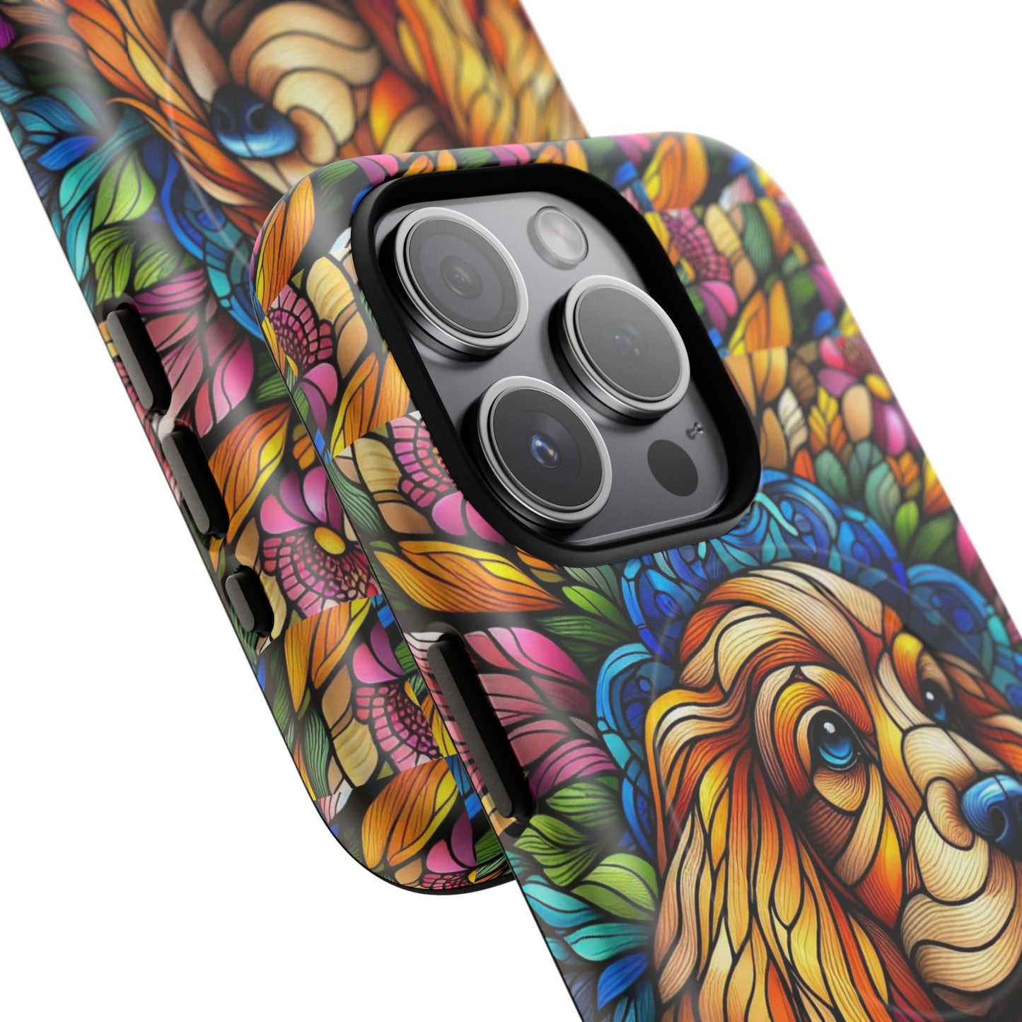 Dog Stained Glass Magnetic Cases