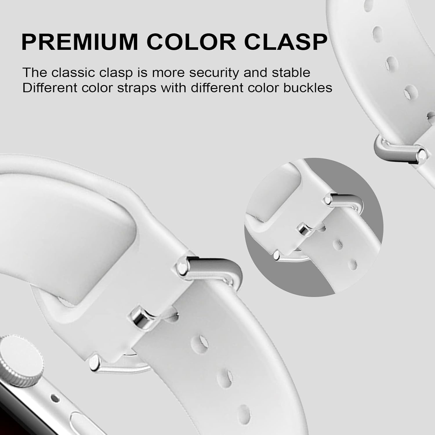 Sport Band Compatible with Kids Apple Watch Bands 49Mm 45Mm 44Mm 42Mm 41Mm 40Mm 38Mm, Soft Silicone Wristband Replacement Strap with Classic Clasp for Iwatch 9/Ultra/Se/8/7/6/5/4/3/2/1