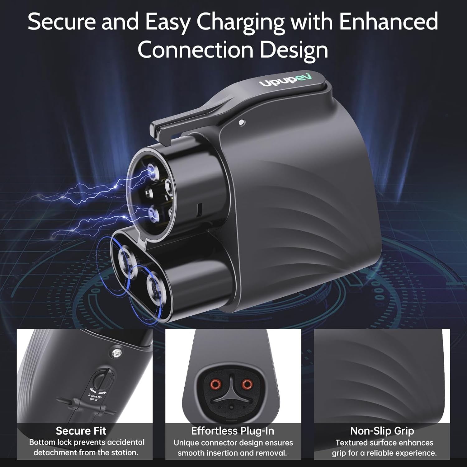 NACS to CCS1 Tesla Supercharger Adapter, Fast Charge Your CCS1 EV at Tesla Superchargers, Electric Vehicle Fast DC Charging Adapter Compatible with Ford, GM, Rivian, Volvo, and Polestar Evs