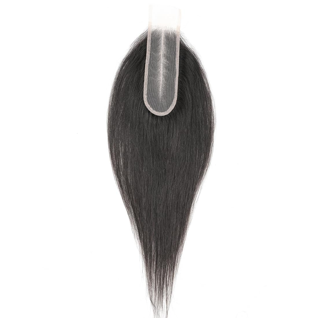Brazilian 2X6 Lace Closure Straight 100% Human Hair Kim K Middle Part Closure Straight HD Transparent Lace Closure 2X6 Human Hair Kim K Closure 16Inch