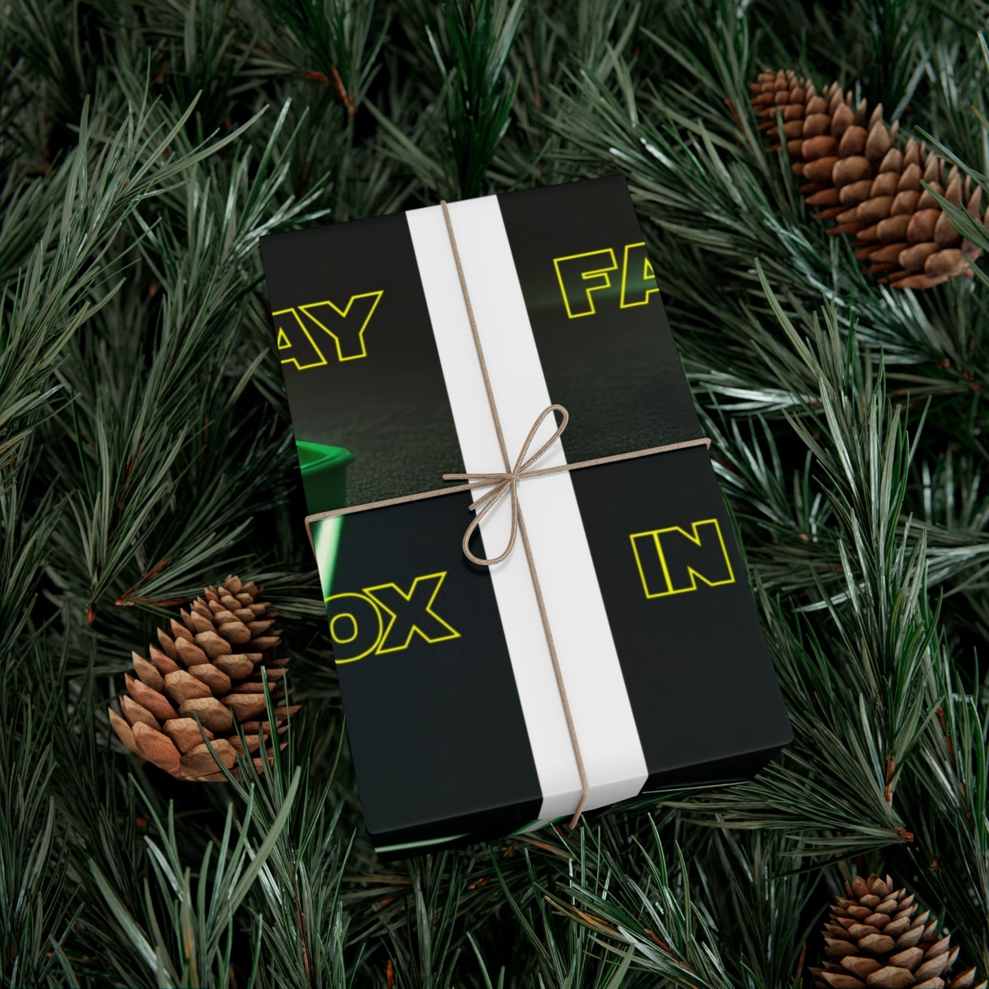 STAR WARS CAT IN A LITTER BOX FAR FAR AWAY Gift Wrap Papers