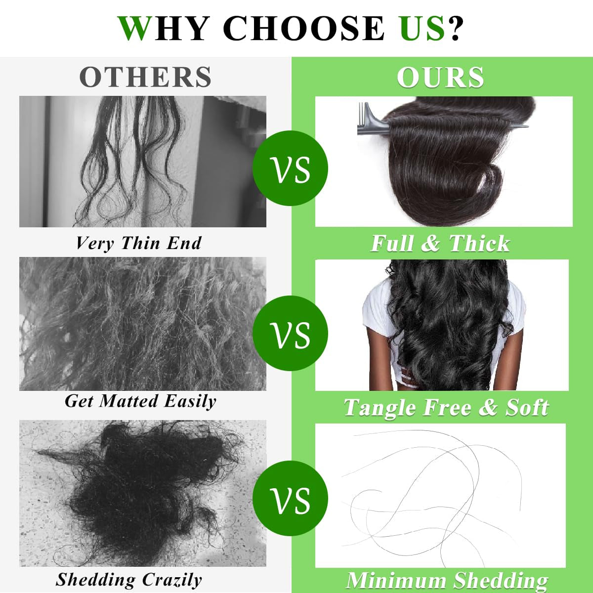 Human Hair Bundles 16 18 20 Inch Body Wave Bundles Human Hair 100% Unprocessed Brazilian Virgin Hair Quick Weave Bundles Human Hair 3 Bundles Deals Real Human Hair Extensions Natural Black