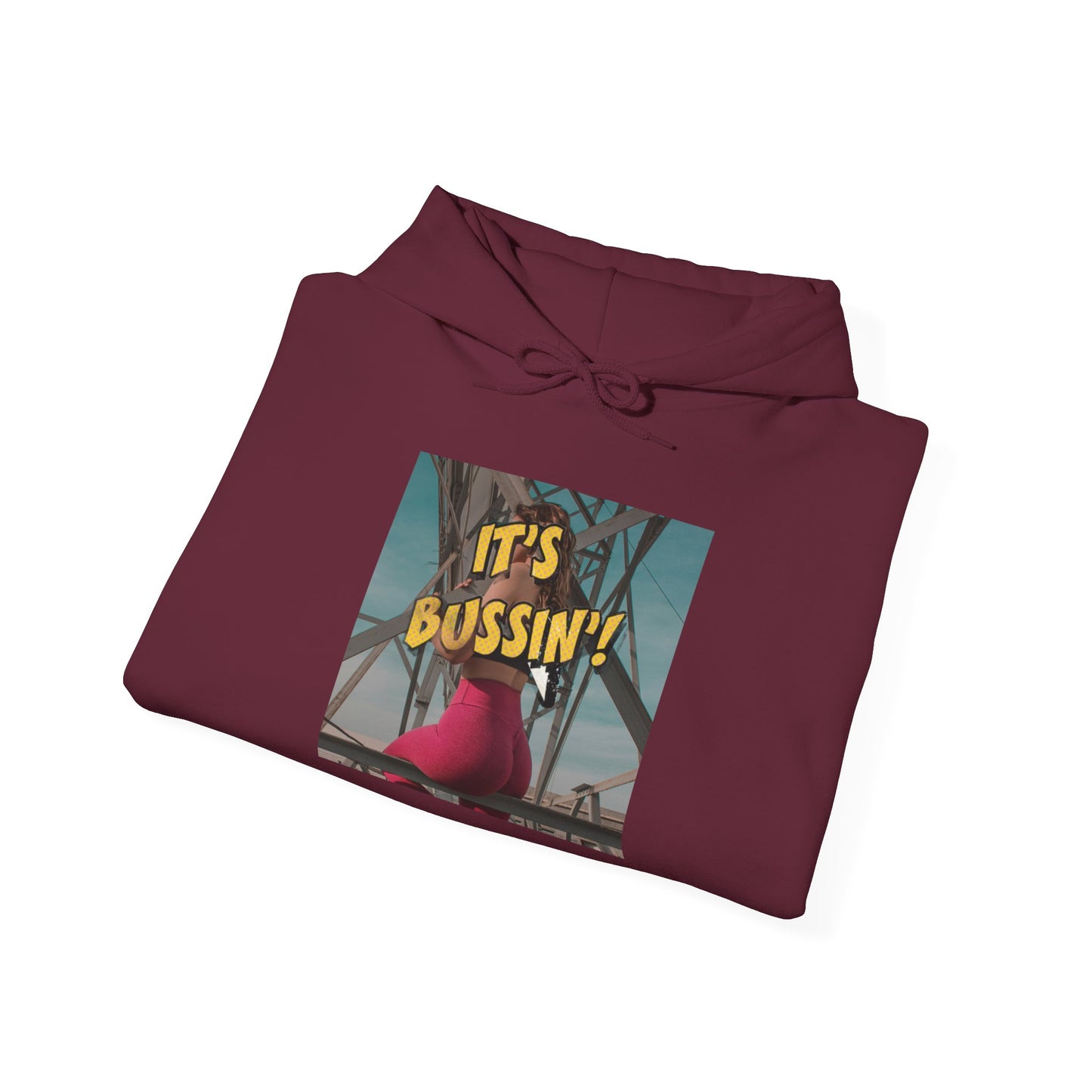 IT'S BUSSIN BOOTY Unisex Heavy Blend™ Hooded Sweatshirt