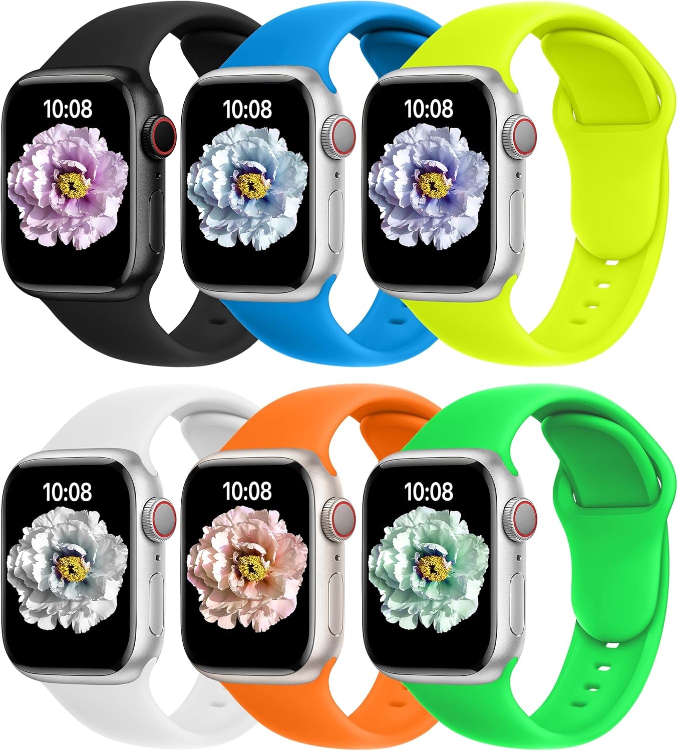 C6 Sport Band for Apple Watch Bands Women Ultra 2 49Mm, Series 10 46Mm, 9 8 7 45Mm 41Mm, SE 6 5 4 44Mm 40Mm, 3 2 1 42Mm 38Mm Men Iwatch, Strap Silicone