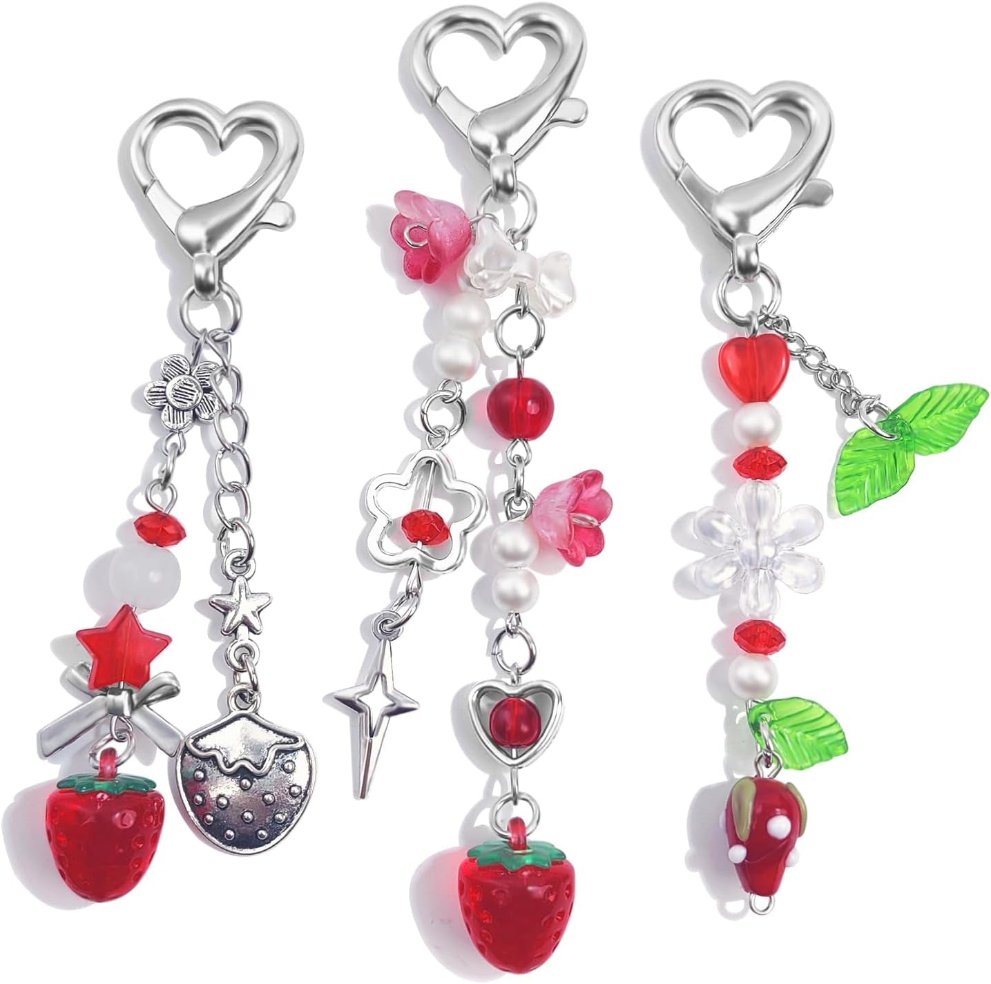 Novelty Keychains Aesthetic Y2K Keychain Charms Stylish Keychains Accessories for Women Bag Purse Gifts