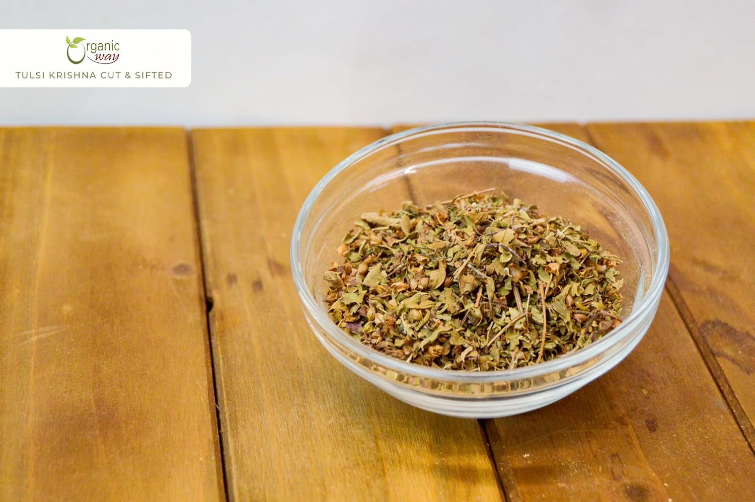 Tulsi/Holy Basil (Krishna) Cut & Sifted (Ocimum Tenuiflorum) - Herbal Tea | Organic & Kosher Certified | Raw, Vegan, Non GMO & Gluten Free | USDA Certified | Origin - India (1LBS / 16Oz) TLBH