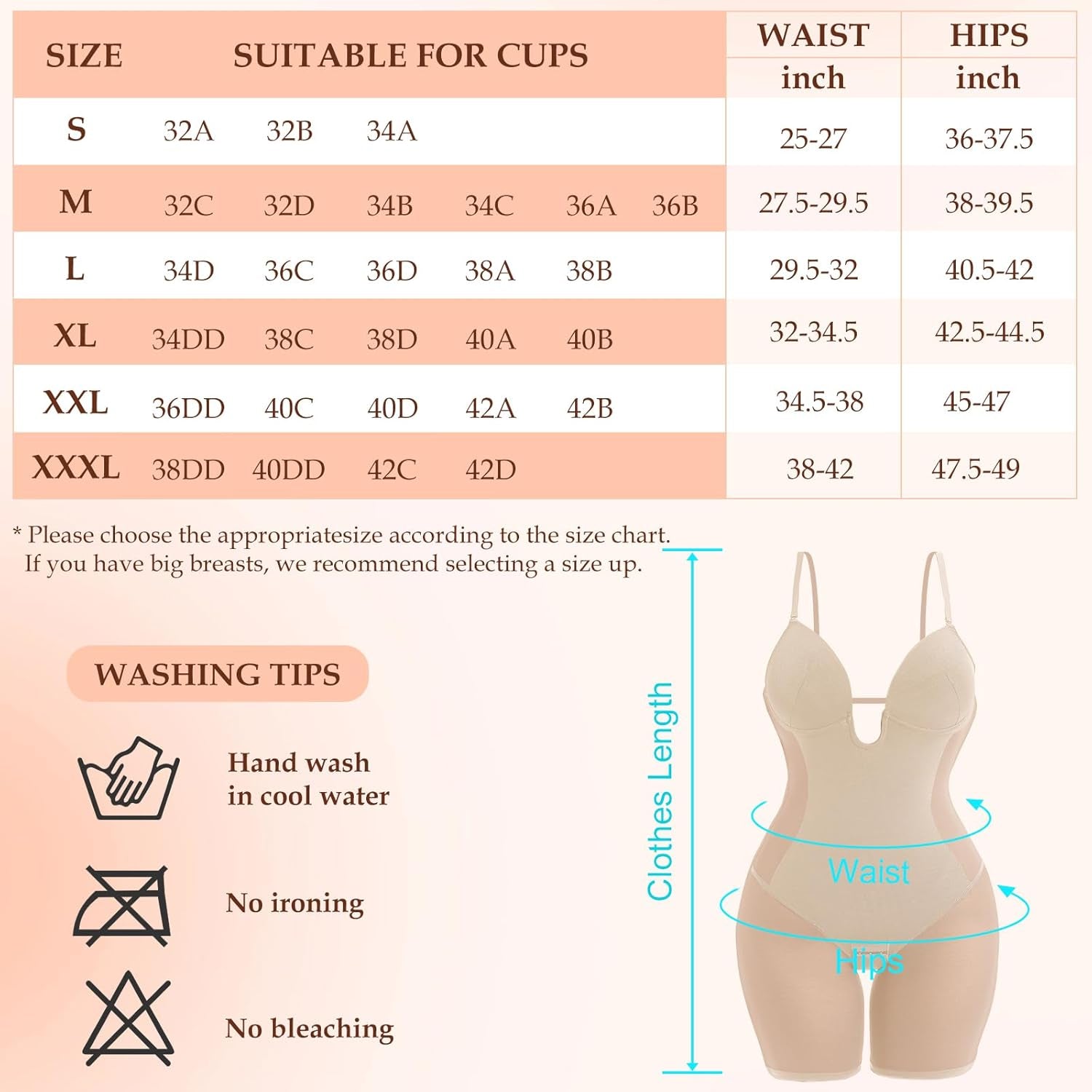 Body Shaper for Women Tummy Control U Plunge Backless Full Body Shapewear Mid Thigh Mesh Strapless Bodysuit Top