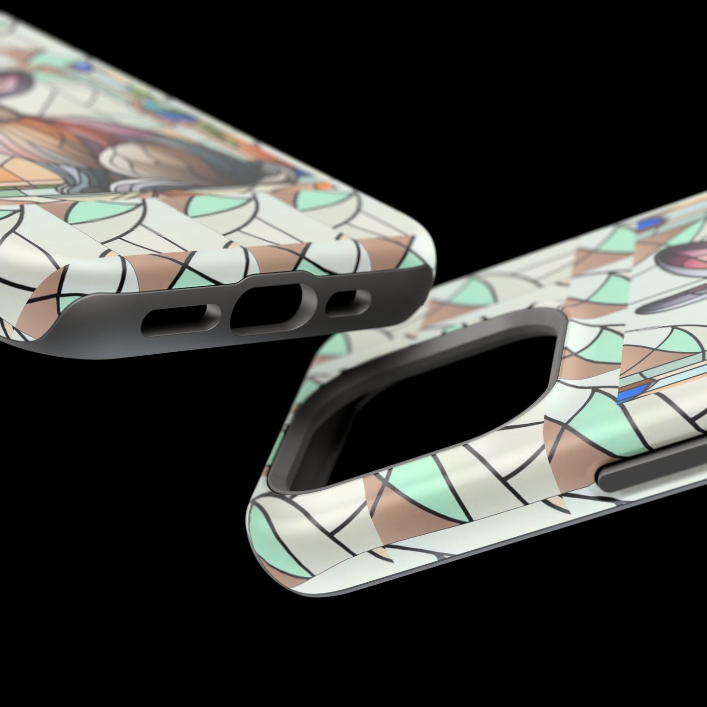 Flemish Giant Rabbit Animal Stained Glass Design Magnetic Tough Cases