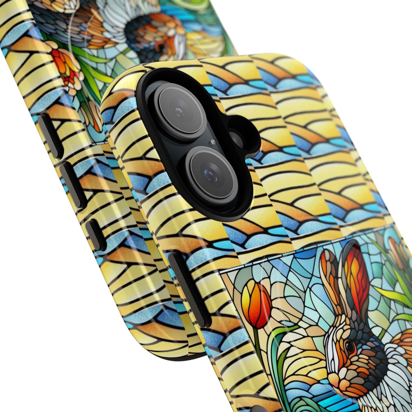 Dutch Rabbit Animal Stained Glass Design Tough Magnetic Cases