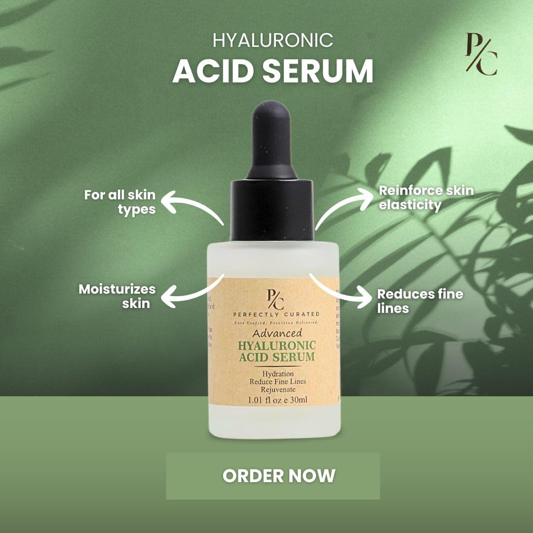 Hyaluronic Acid Advanced Serum for Hydration & Anti-Aging – Firms, Reduces Wrinkles, and Boosts Skin Glow | Nourishing, Rejuvenating Formula with Peptides & Chamomile – 30Ml TLBH