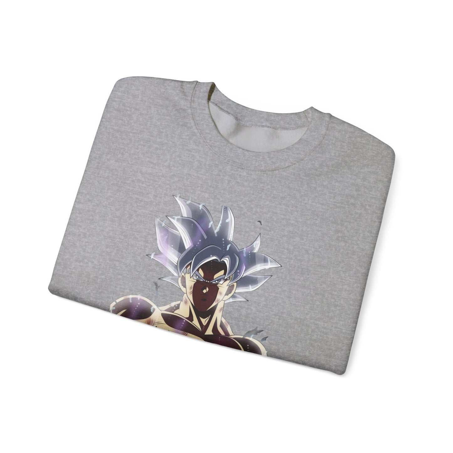 Dragon Ball Super Goku Crewneck Sweatshirt - Ultra Power White Hair Design