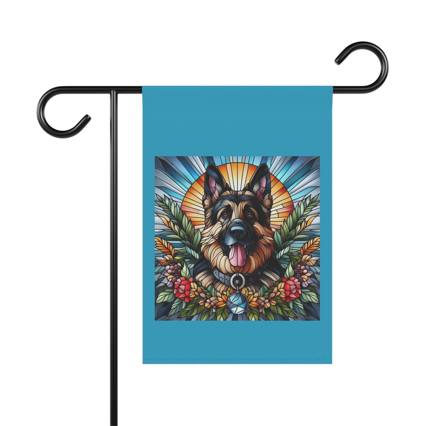 Dog Lover's Garden Flag - Vibrant German Shepherd Design