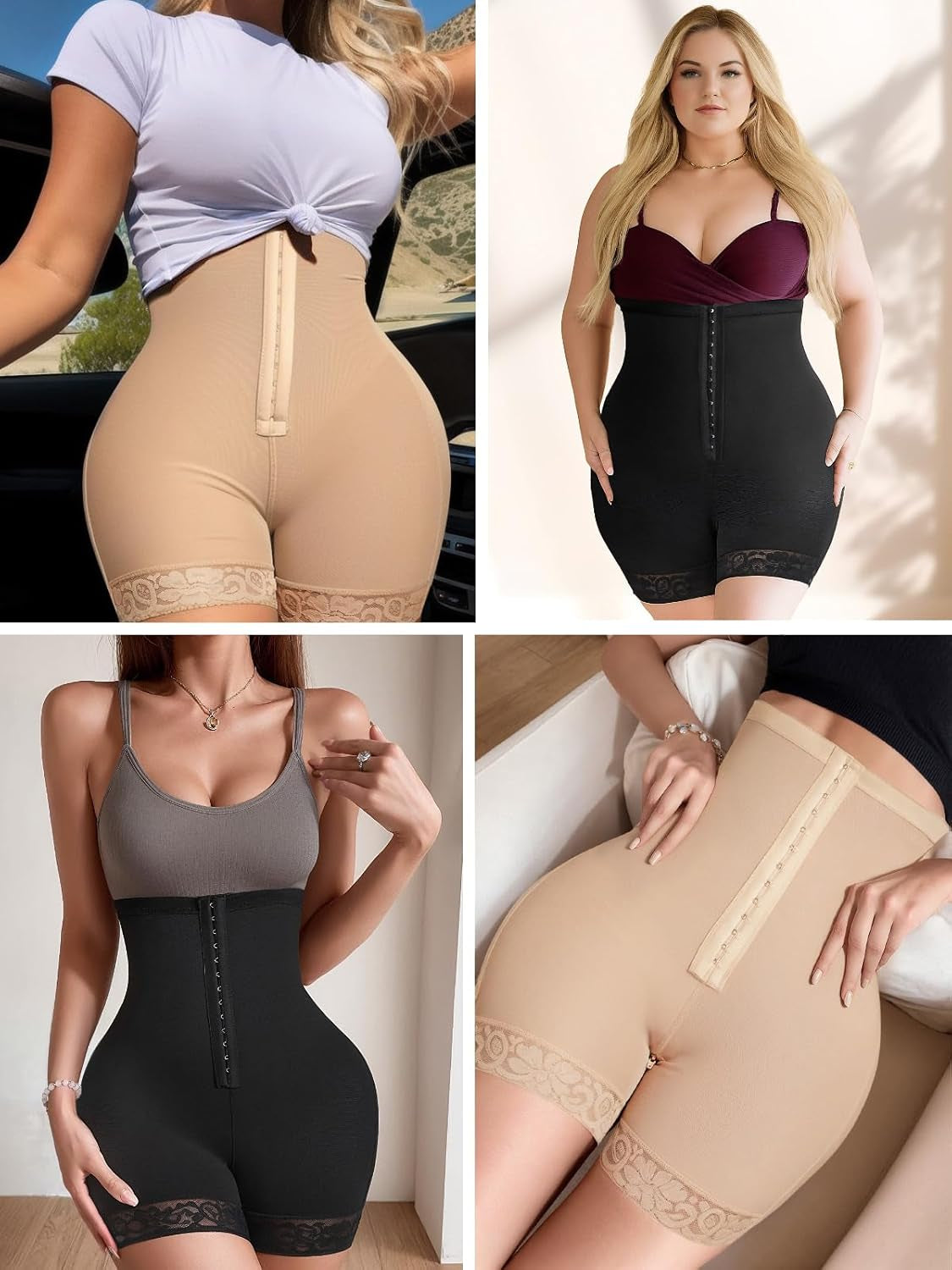 Fajas Colombians Shapewear Tummy Control Post Surgery Compression Garment Waist Shaping Hip Lifter for Women
