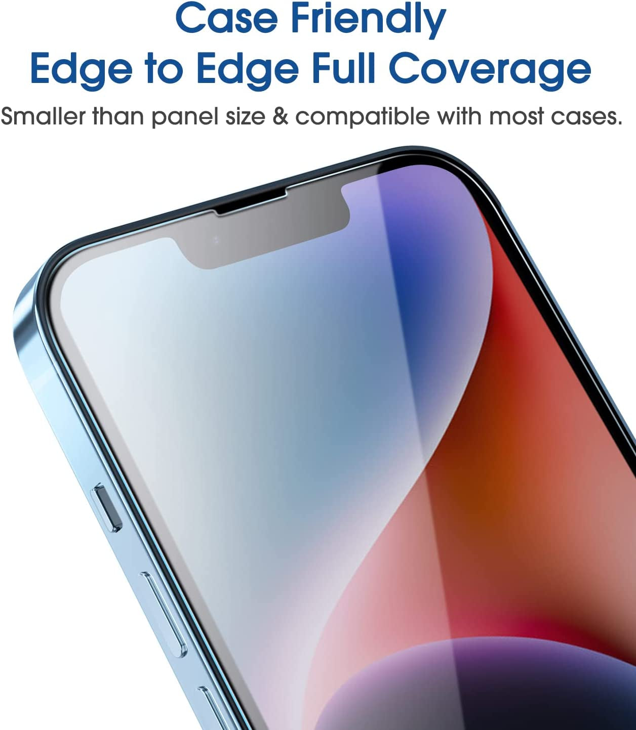 Tempered Glass Screen Protector for Iphone 14 6.1/Iphone 13/Iphone 13 Pro 6.1, Easy Onetouch Installation, Auto-Alignment, Bubble Free Case Friendly, Anti-Scratch