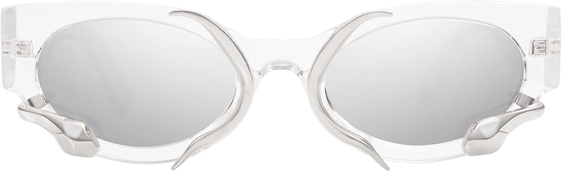 Trendy Sunglasses for Women Men Vintage Narrow Cateye Metal Snake Sunnie Y2K Accessories AP3621