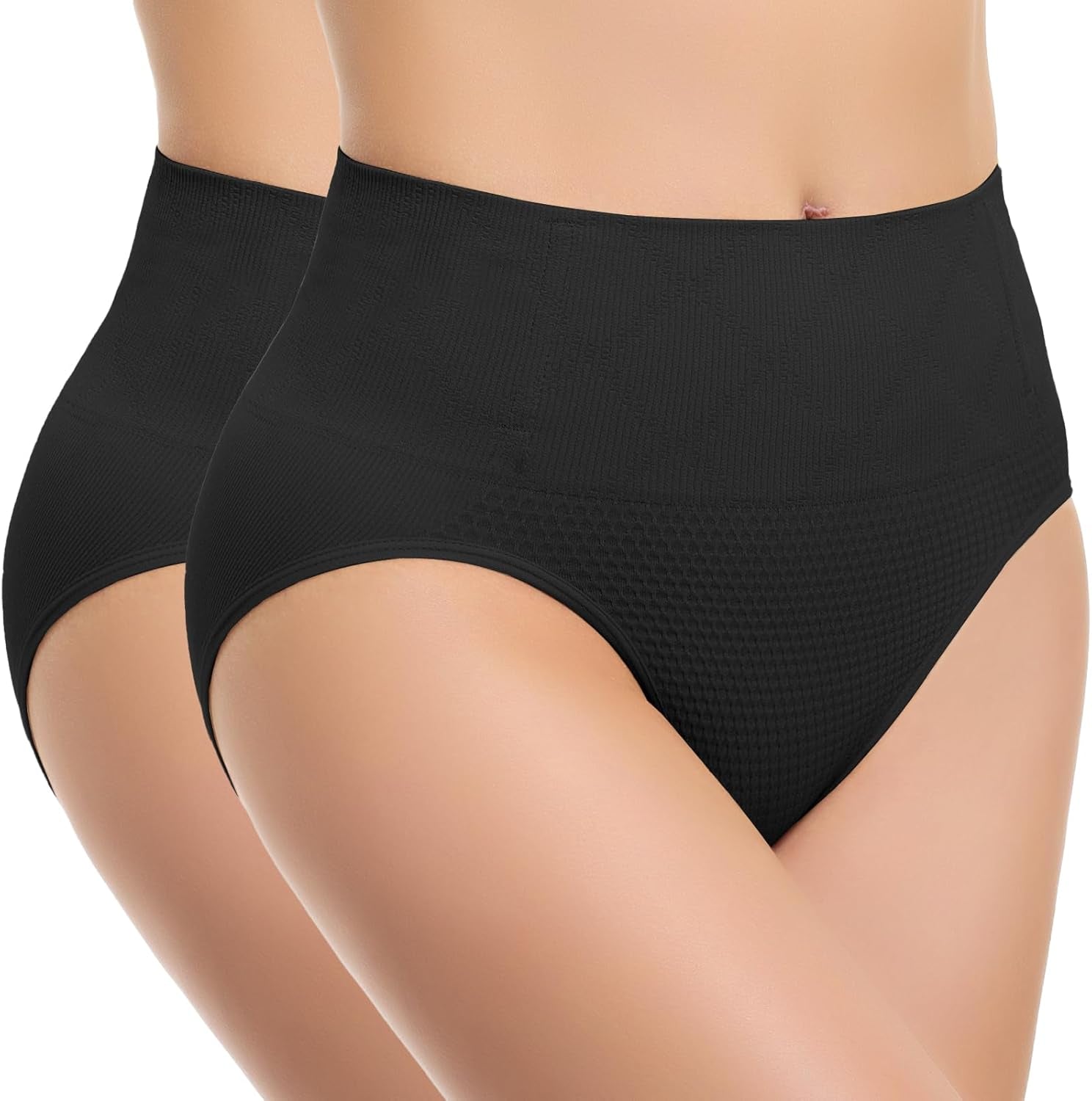 Shapewear Tummy Control Underwear Panties,Mid Waist Trainer Girdle Body Shaper Briefs Butt Lifting Shapewear for Women