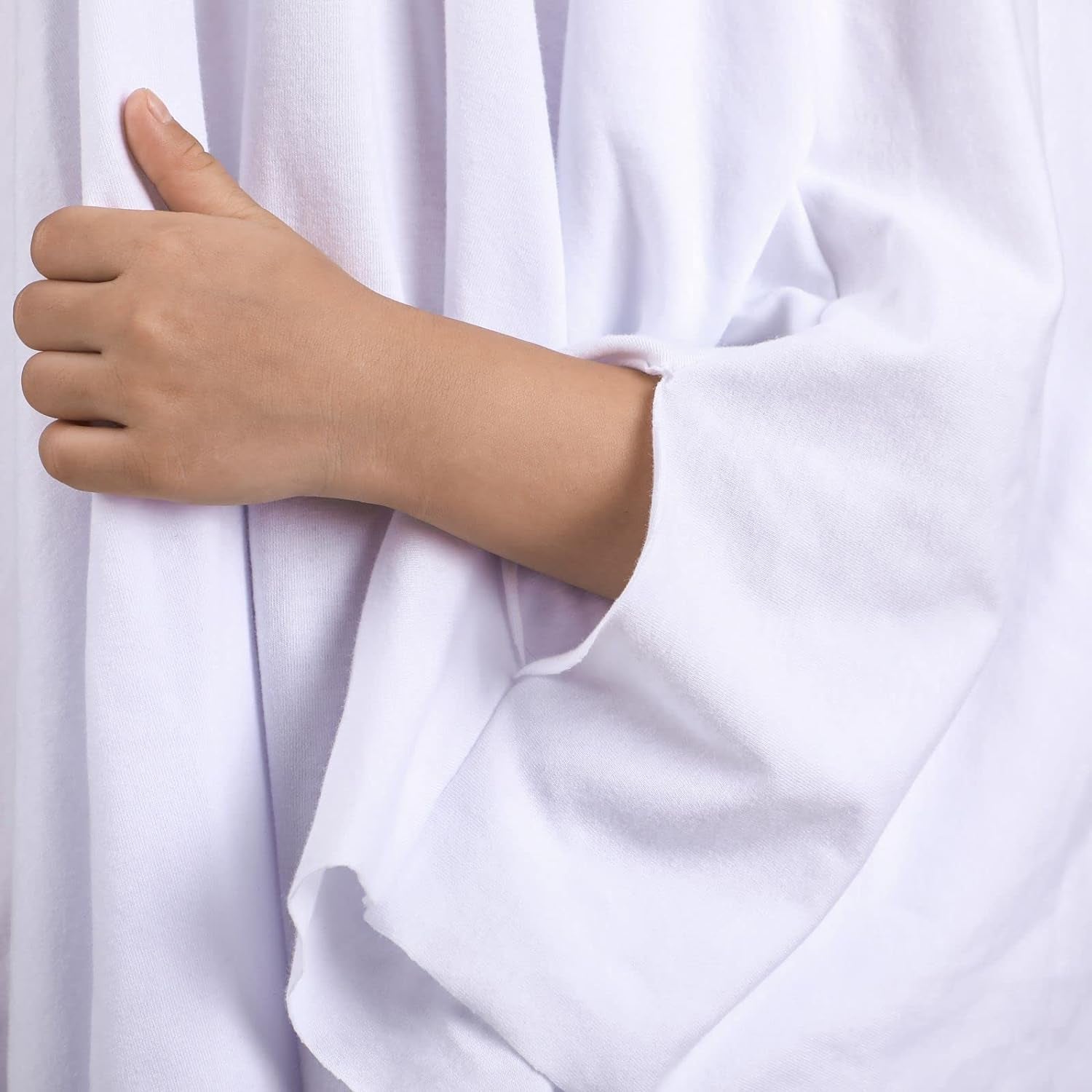 Unisex Kid Ghost Costume Girl Halloween Fancy Dress Cosplay Boy White Boo Ghost Cloak Child Spooky Trick-Or-Treating(White,M)