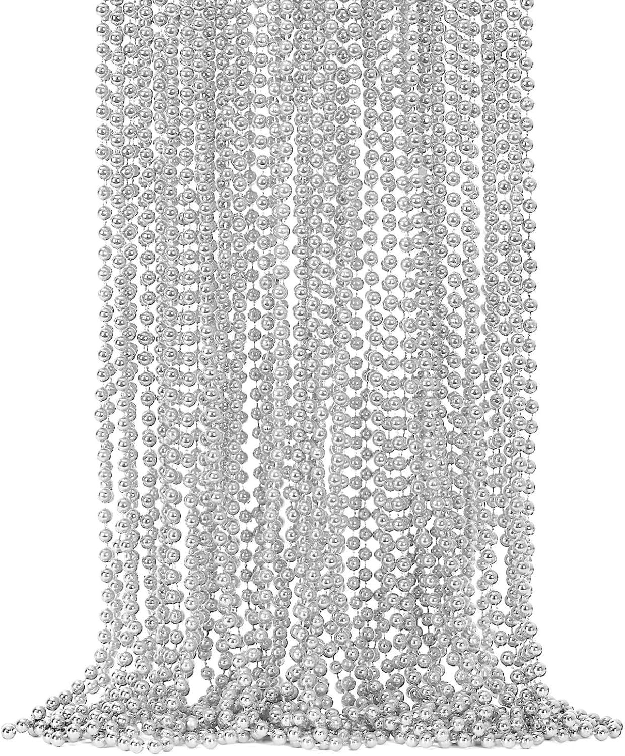 St Patricks Day Beads, 24PCS Christmas Beaded Necklace Accessories, Mardi Gras Beads Necklaces Women Men, Festival Parade Throw Accessories for Mardi Gras St. Patricks Christmas Party Wedding Supplies