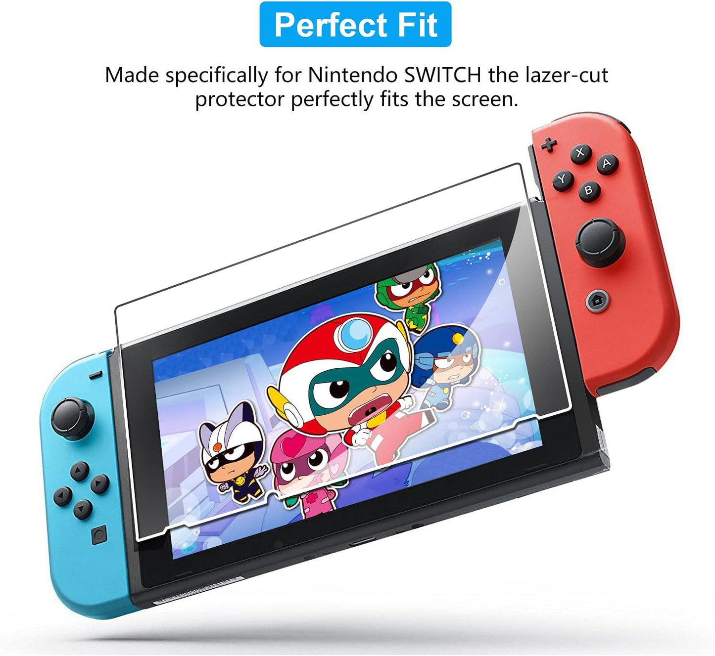 3-Pack Screen Protector Tempered Glass for Nintendo Switch 6.2'', Transparent HD Clear Anti-Scratch Screen Protector Compatible Nintendo Switch 6.2''
