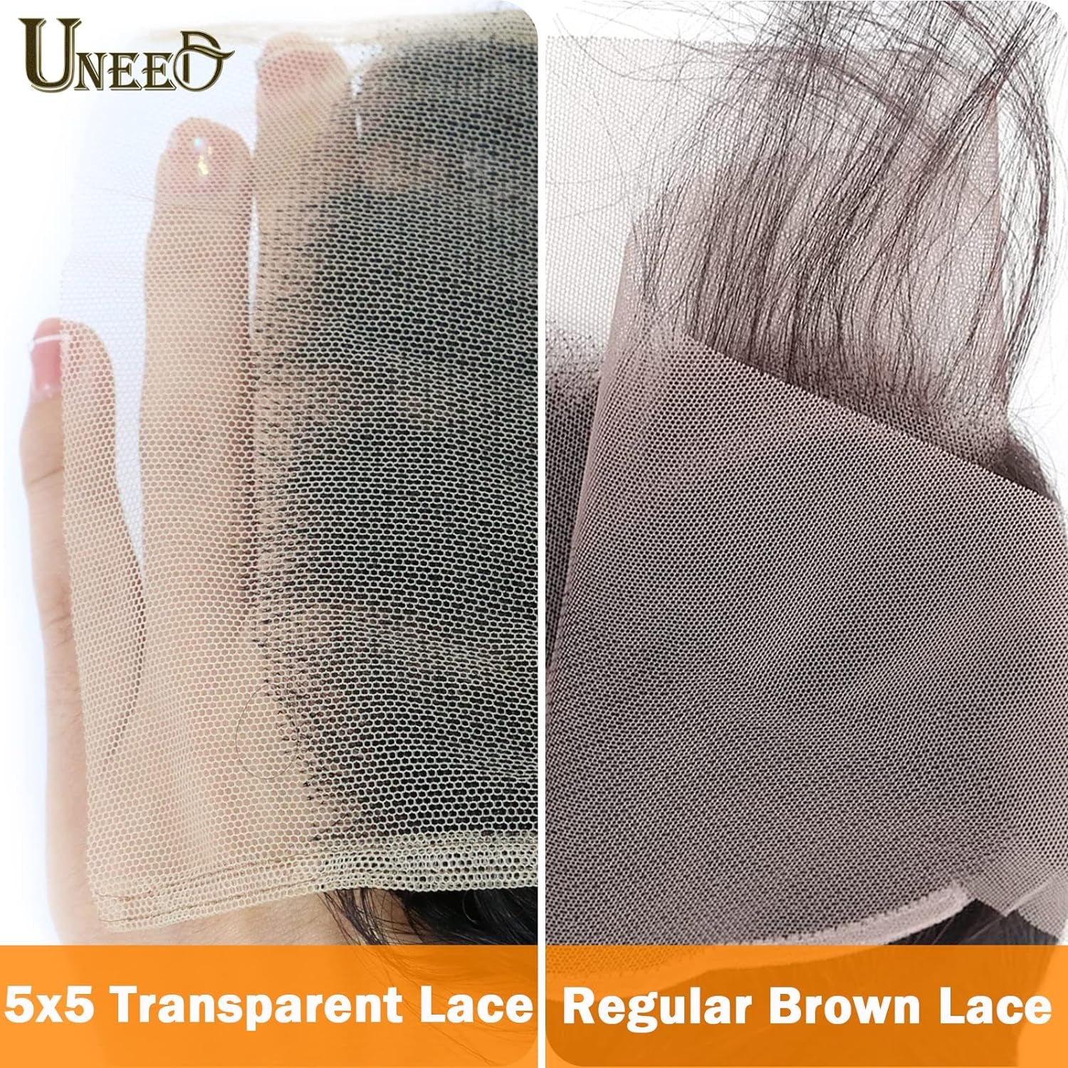 5X5 HD Lace Closure Human Hair Deep Wave Closure 12A Invisible Ultra-Thin HD Lace Closure Brazilian Virgin Remy Human Hair Pre Plucked with Baby Hair Natural Black Color (16 Inch)