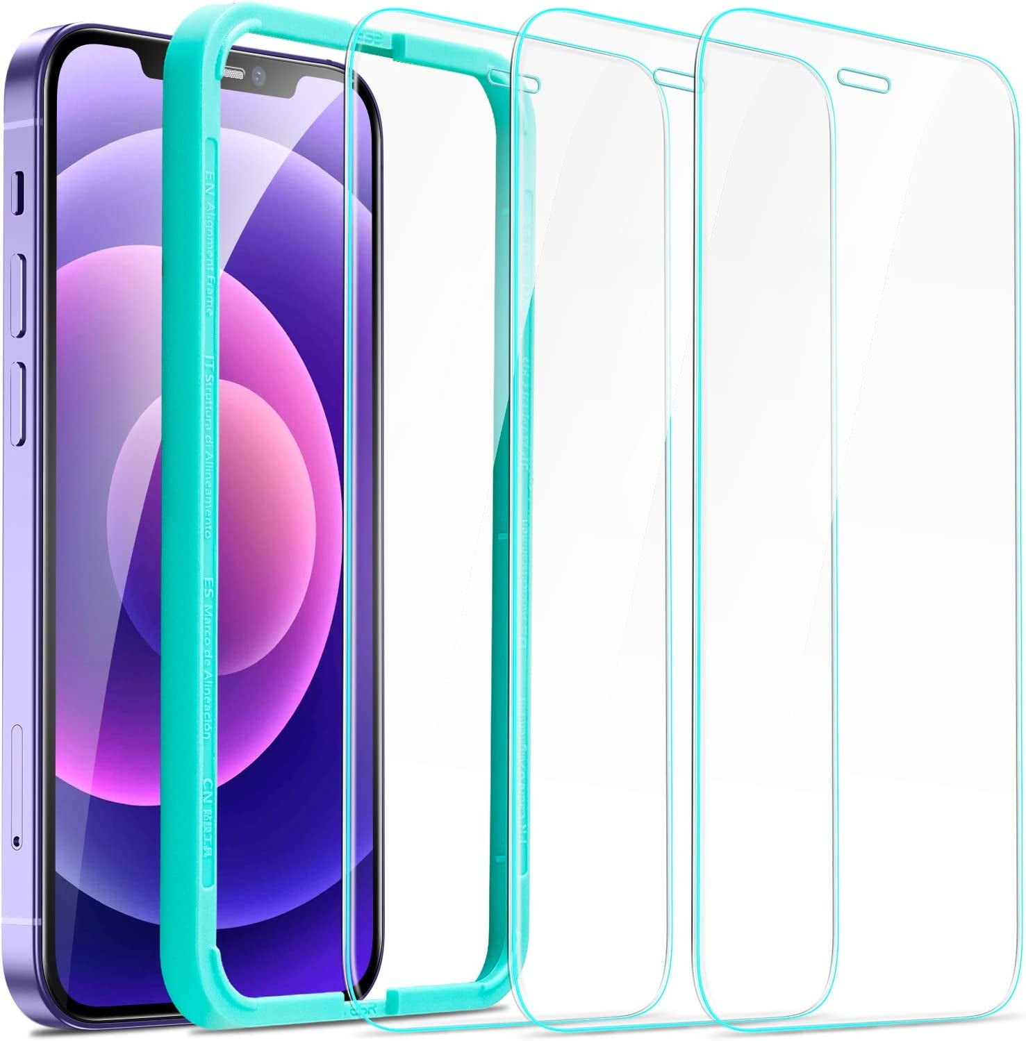 3 Pack for Iphone 16E/ Iphone SE 4/ Iphone 14/ Iphone 13/ Iphone 13 Pro Screen Protector, [9H Hardness] [Military Grade Shatterproof] Tempered Glass Film with Easy Installation Tool