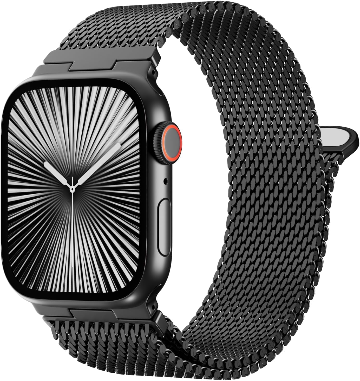 Metal Magnetic Bands Compatible with Apple Watch Band 42Mm 44Mm 45Mm 46Mm 49Mm for Men Women, Adjustable Stainless Steel Mesh Loop Strap for Iwatch Series 10 9 8 7 6 5 4 3 2 1 SE Ultra