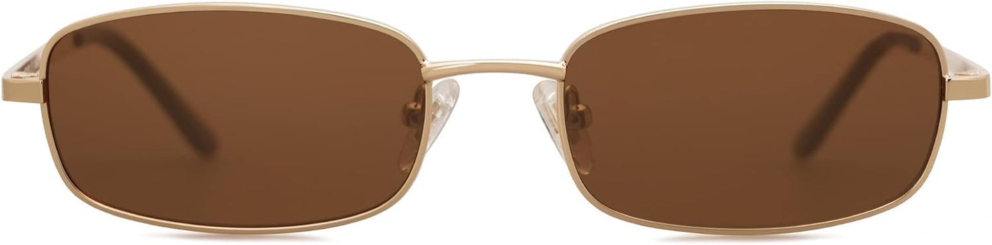 Small Y2K Narrow Rectangle Sunglasses Womens Mens Retro 80S 90S Skinny Sunnies SJ1187