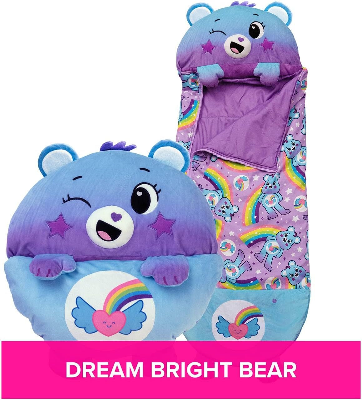 Care Bears - Dream Bright Bear (Medium) - Plush, Cuddly Sleeping Bags for Children - Soft & Huggable Material - a Wonderful Gift Idea for Girls & Boys UK