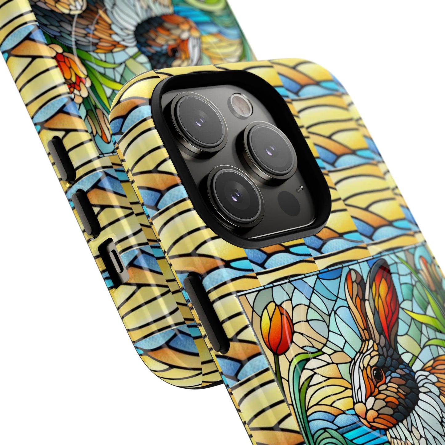 Dutch Rabbit Animal Stained Glass Design Tough Magnetic Cases