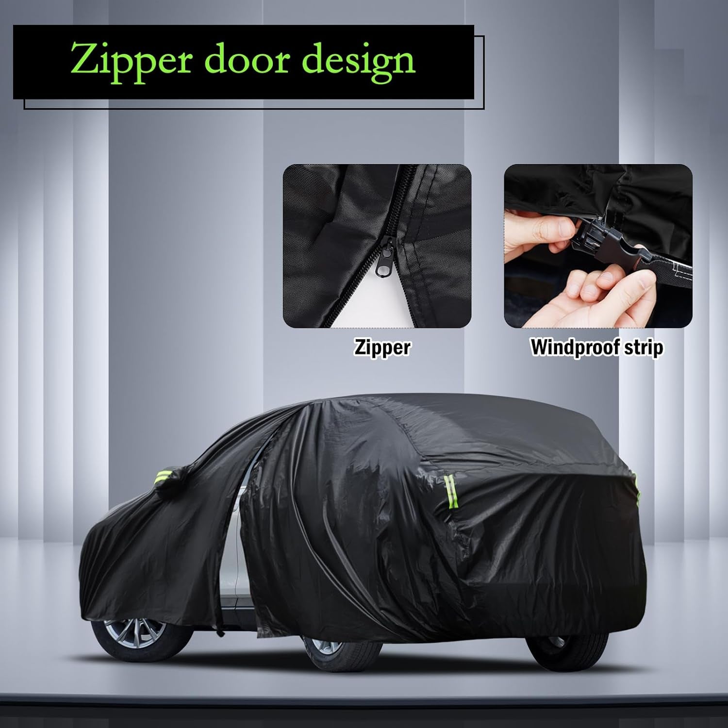 Car Cover Custom Fit for Honda CRV 1997-2025, Toyota RAV4 1996-2025, Waterproof All Weather for Automobiles Full Exterior Cover Rain Sun Snow Protector with Door Zipper